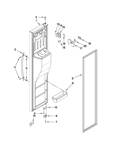 Freezer door parts