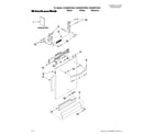 KitchenAid KUDE48FXBL0 door and panel parts diagram