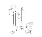 KitchenAid KUDE48FXSS0 fill, drain and overfill parts diagram