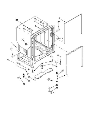 Tub and frame parts