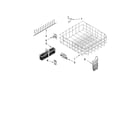 KitchenAid KUDE48FXBL0 lower rack parts diagram