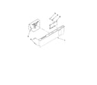 KitchenAid KUDC03FVWH5 control panel and latch parts diagram
