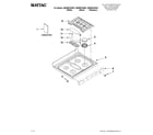 Maytag MGR8875WB1 cooktop parts diagram