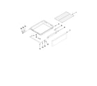 Maytag MGR8875WB1 drawer and rack parts diagram