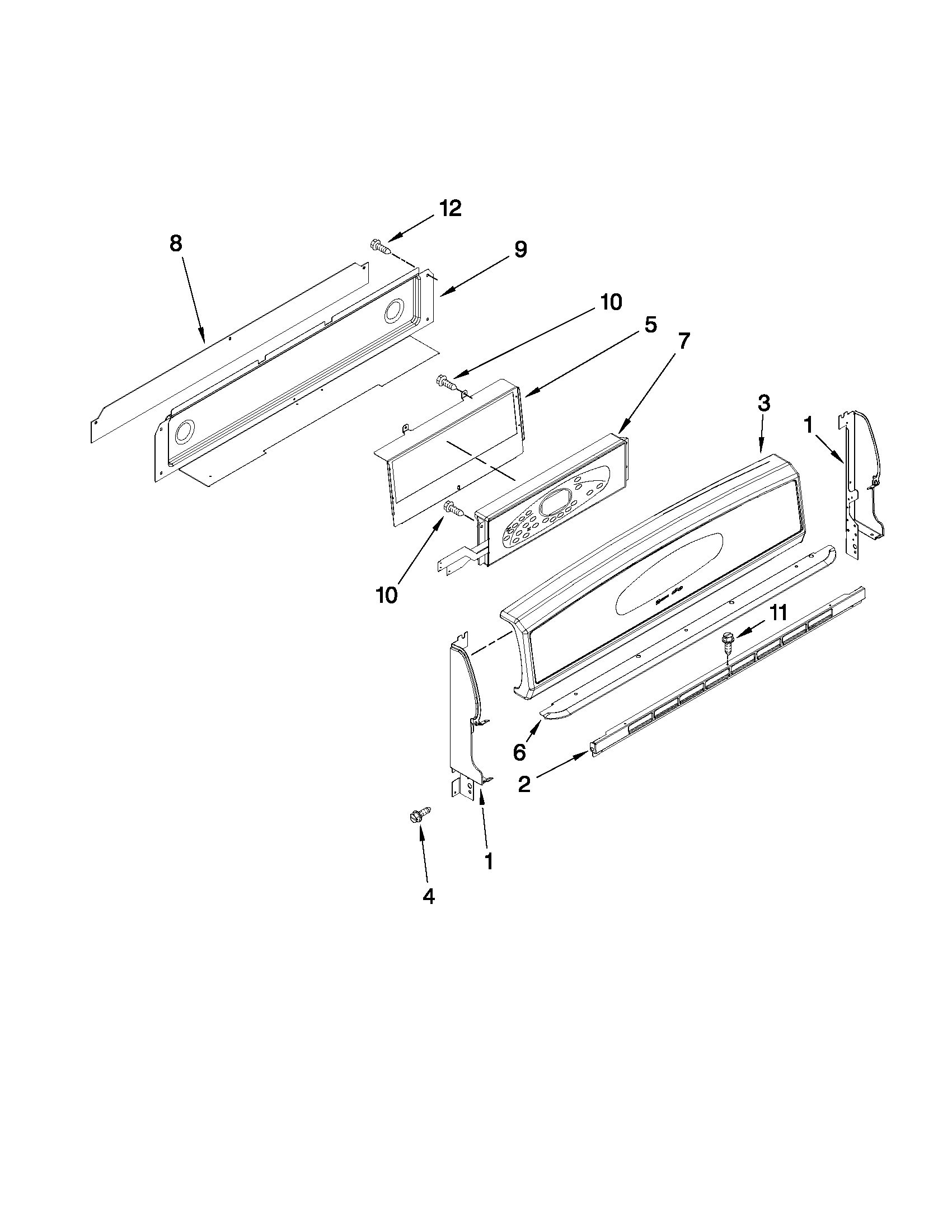 Control panel parts