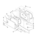 Dryer front panel and door parts