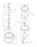 Agitator, basket and tub parts