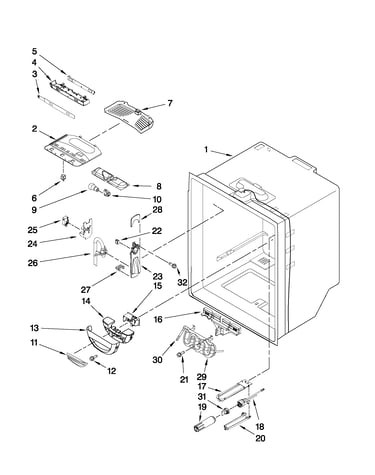 Refrigerator liner parts