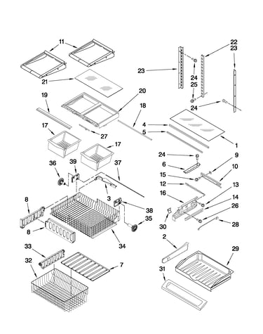 Shelf parts