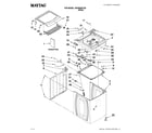 Maytag MVWB455YQ0 top and cabinet parts diagram