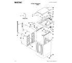 Maytag MVWC450XW1 top and cabinet parts diagram