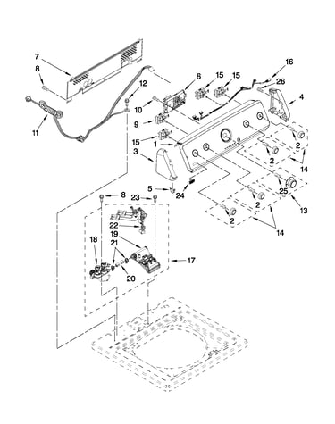 Console and water inlet parts