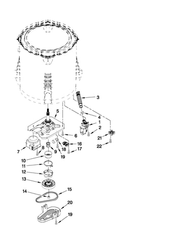 Gearcase, motor and pump parts