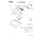 Whirlpool WED5700XL0 top and console parts diagram