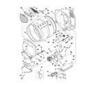 Whirlpool WED5700XL0 bulkhead parts diagram