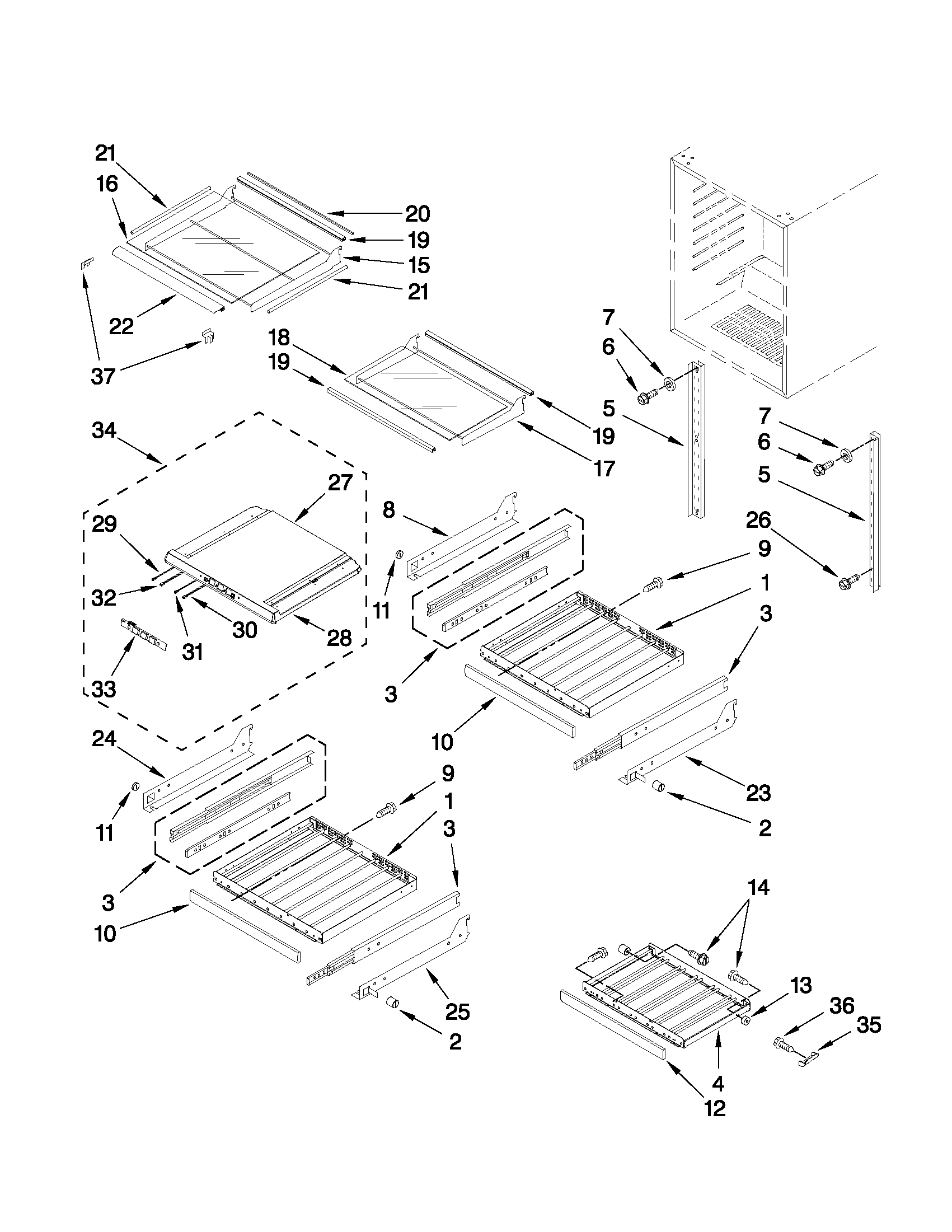 SHELF PARTS