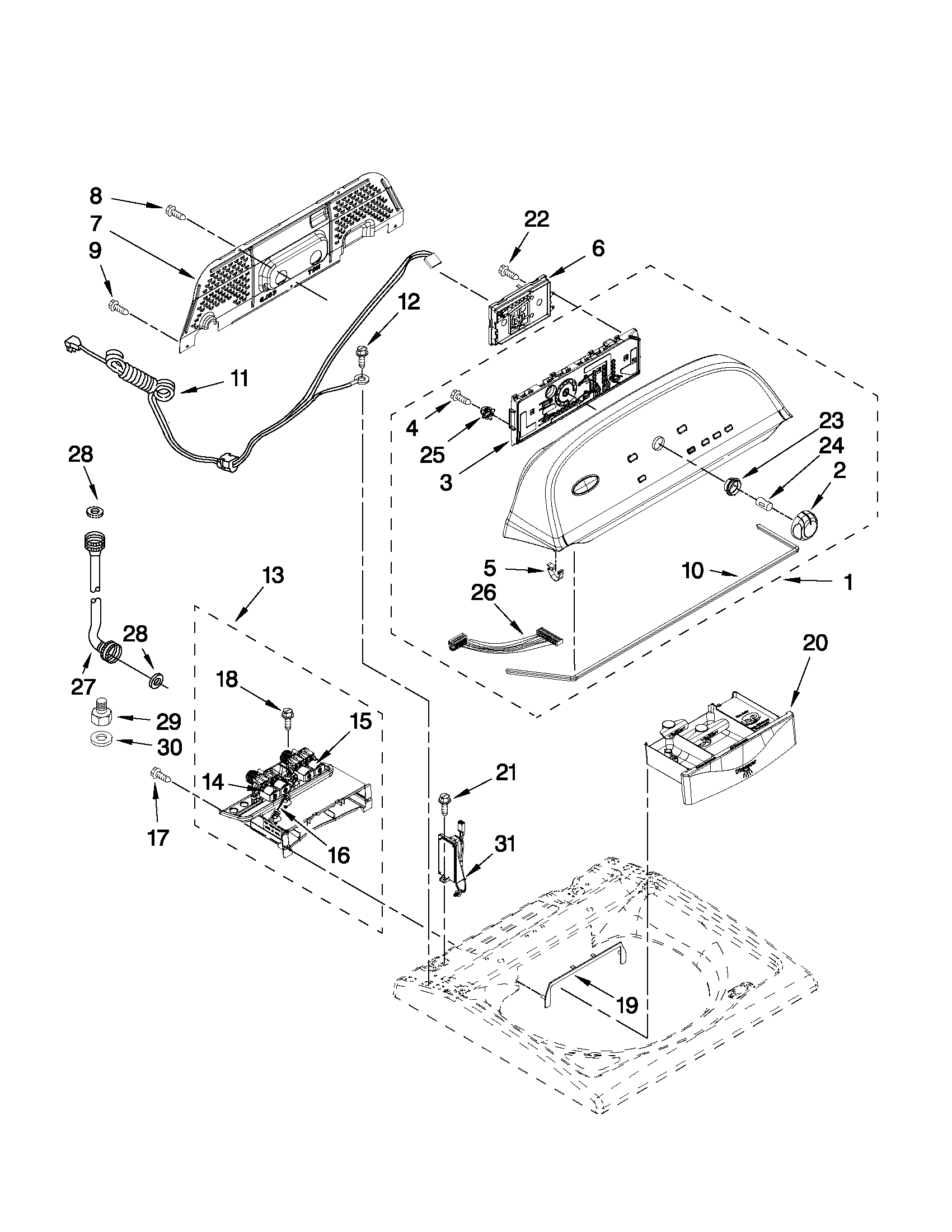 CONSOLE AND DISPENSER PARTS