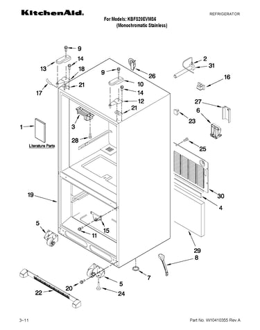 Cabinet parts
