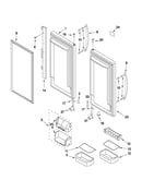 Refrigerator door parts