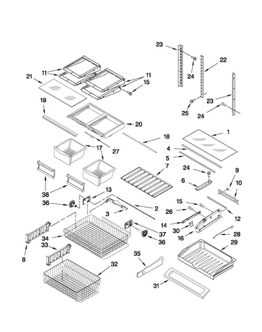 Shelf parts