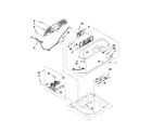 Whirlpool WTW5610XW1 console and dispenser parts diagram