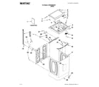Maytag MVWX550XW1 top and cabinet parts diagram