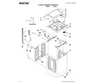 Maytag MVWX500XL1 top and cabinet parts diagram