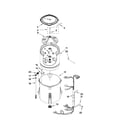 Maytag MVWX500XL1 basket and tub parts diagram