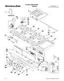 Cooktop, burner and grate parts