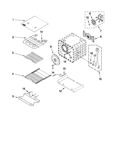 30" internal oven parts