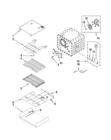 Internal oven parts