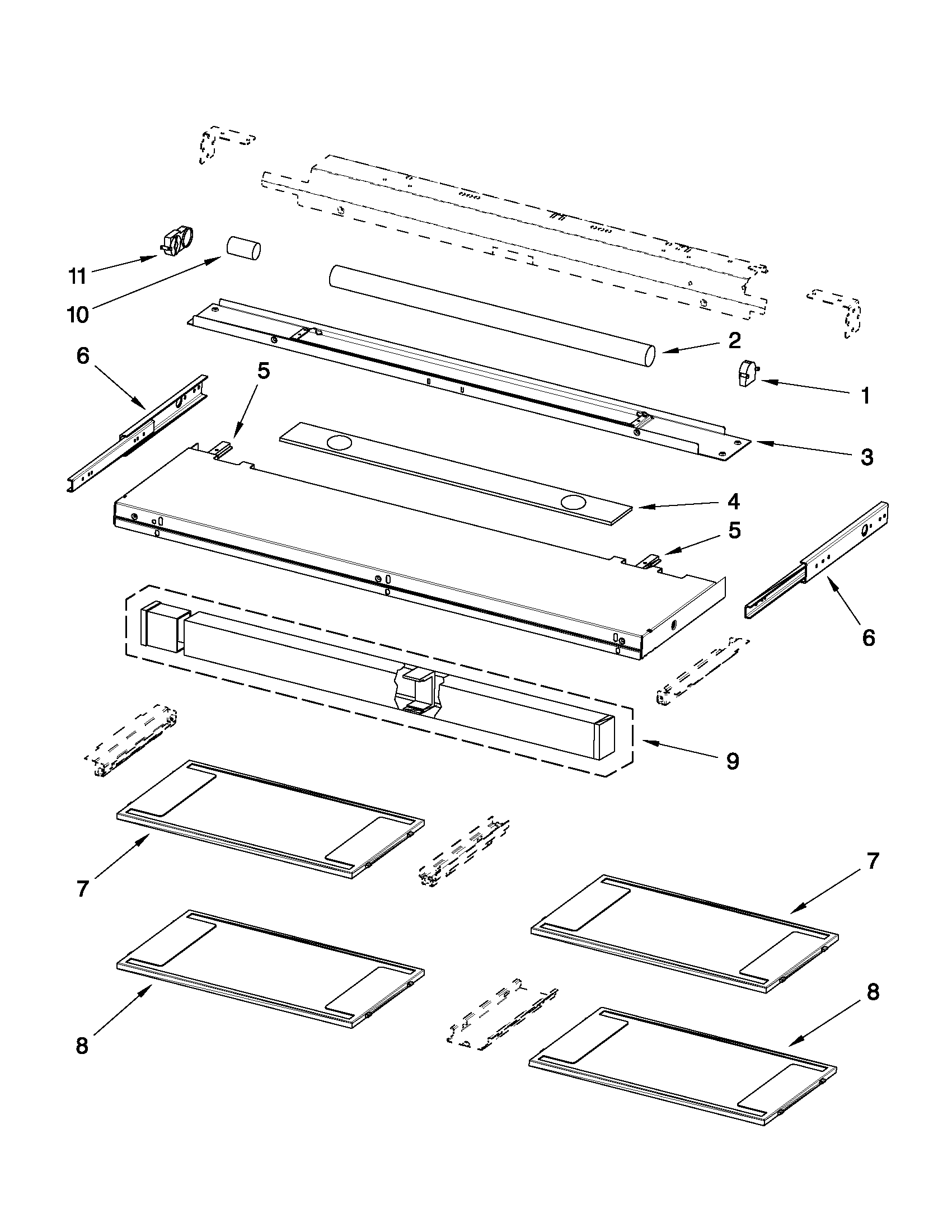 Door and control parts