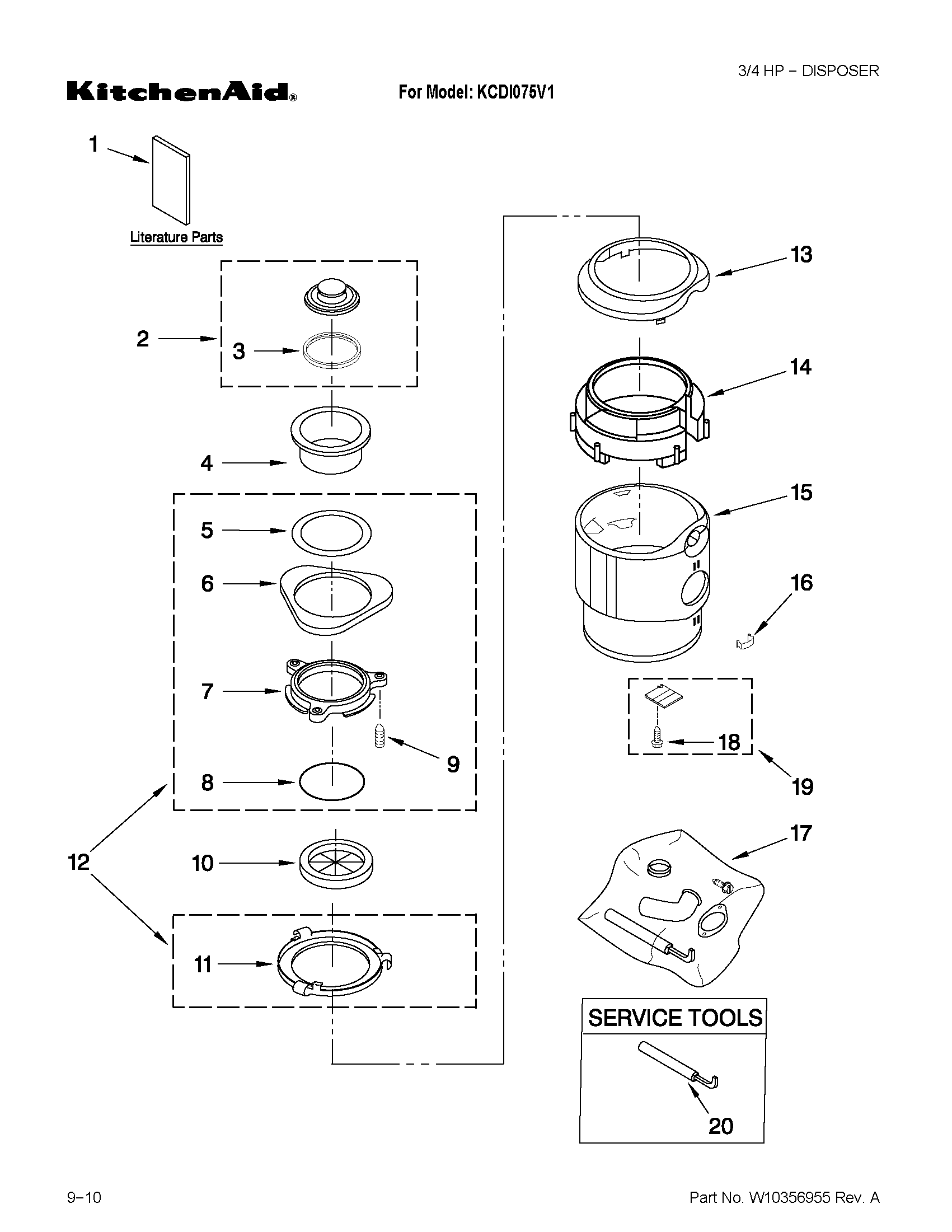 Housing and flange parts