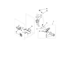 Whirlpool WFW9640XW00 pump and motor parts diagram