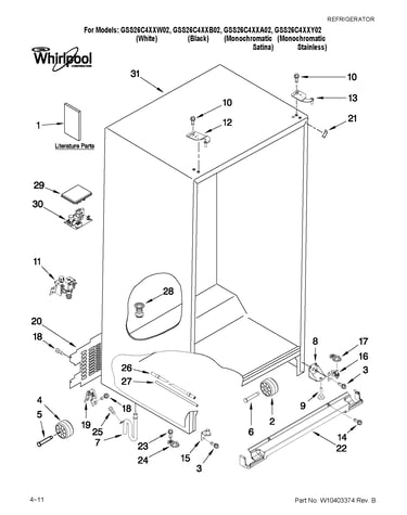 Cabinet parts