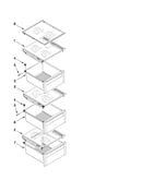 Refrigerator shelf parts
