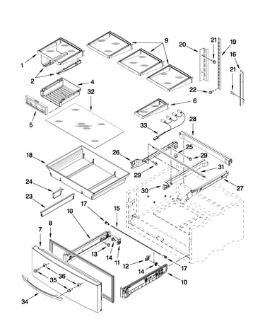 Shelf parts