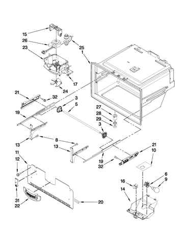 Freezer liner parts