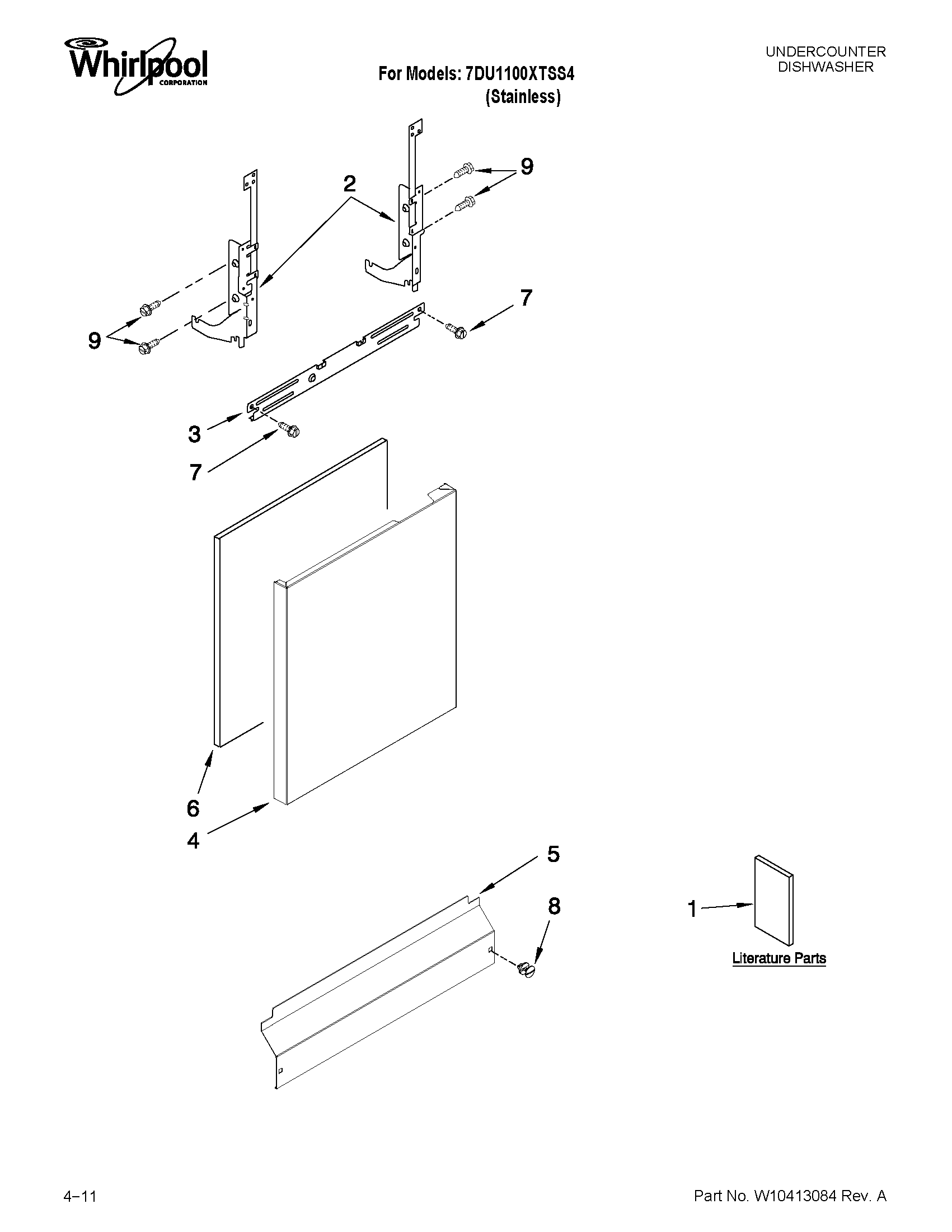 Door and panel parts