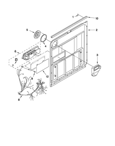 Door and latch parts