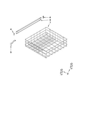 Upper rack and track parts