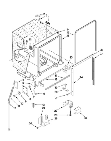 Tub and frame parts
