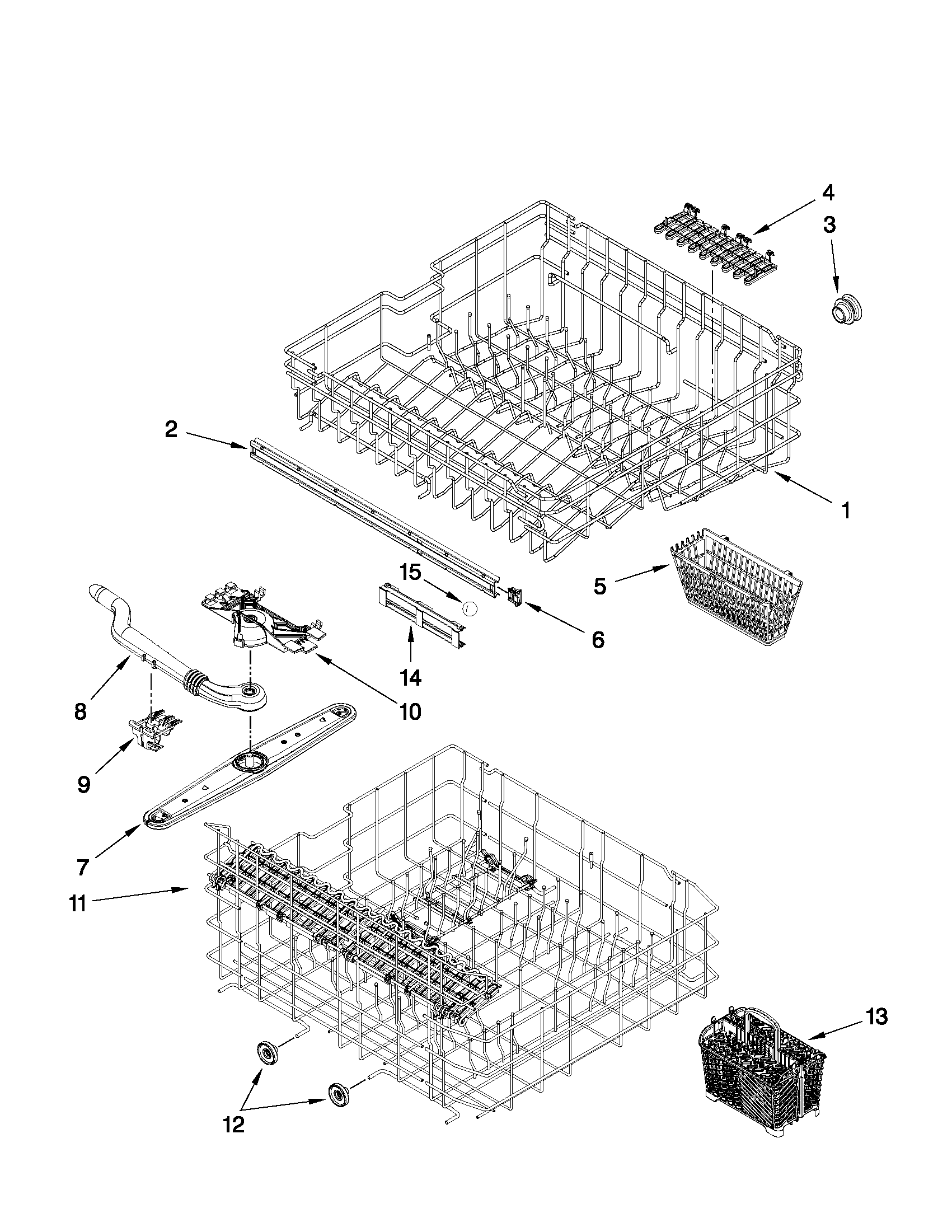 UPPER AND LOWER RACK PARTS