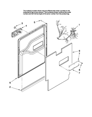 Door and latch parts