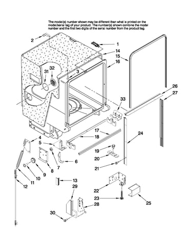 Tub and frame parts