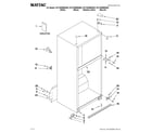 Maytag M1TXEMMWW02 cabinet parts diagram