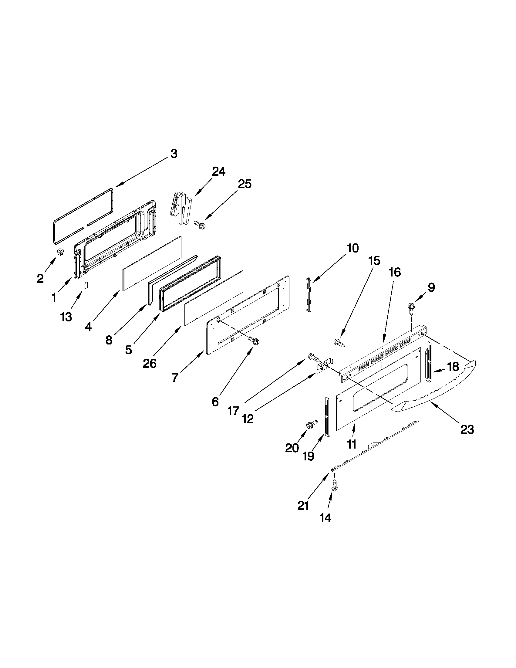 Upper door parts