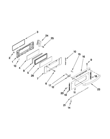 Upper door parts