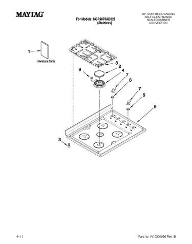 Cooktop parts