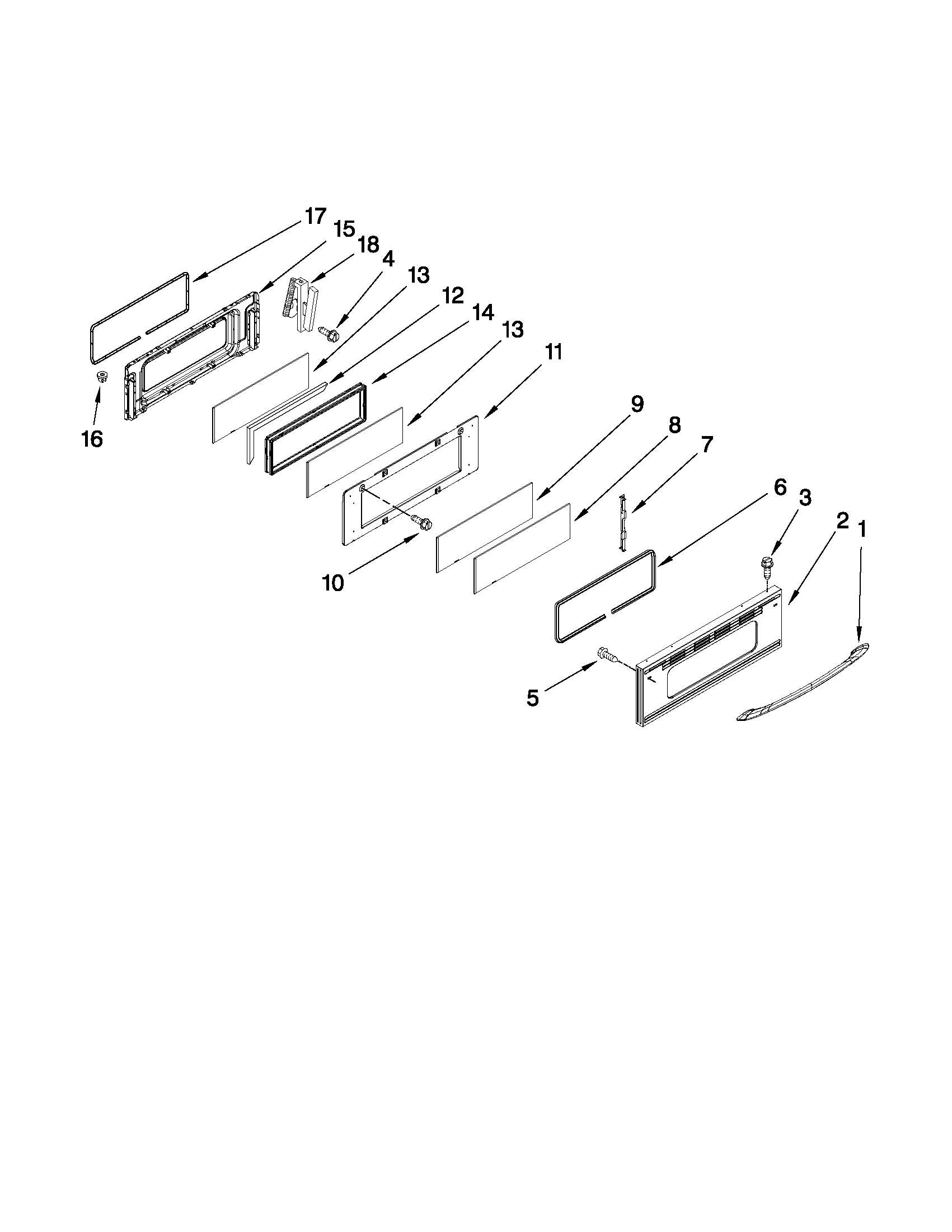 Upper door parts